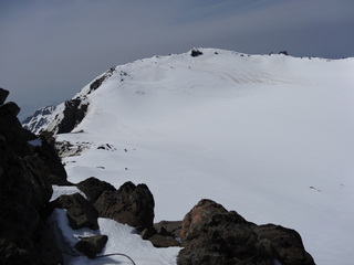 剣ヶ峰山頂から継母岳JP方面